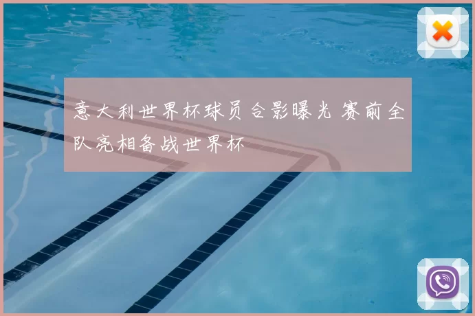 意大利世界杯球员合影曝光 赛前全队亮相备战世界杯